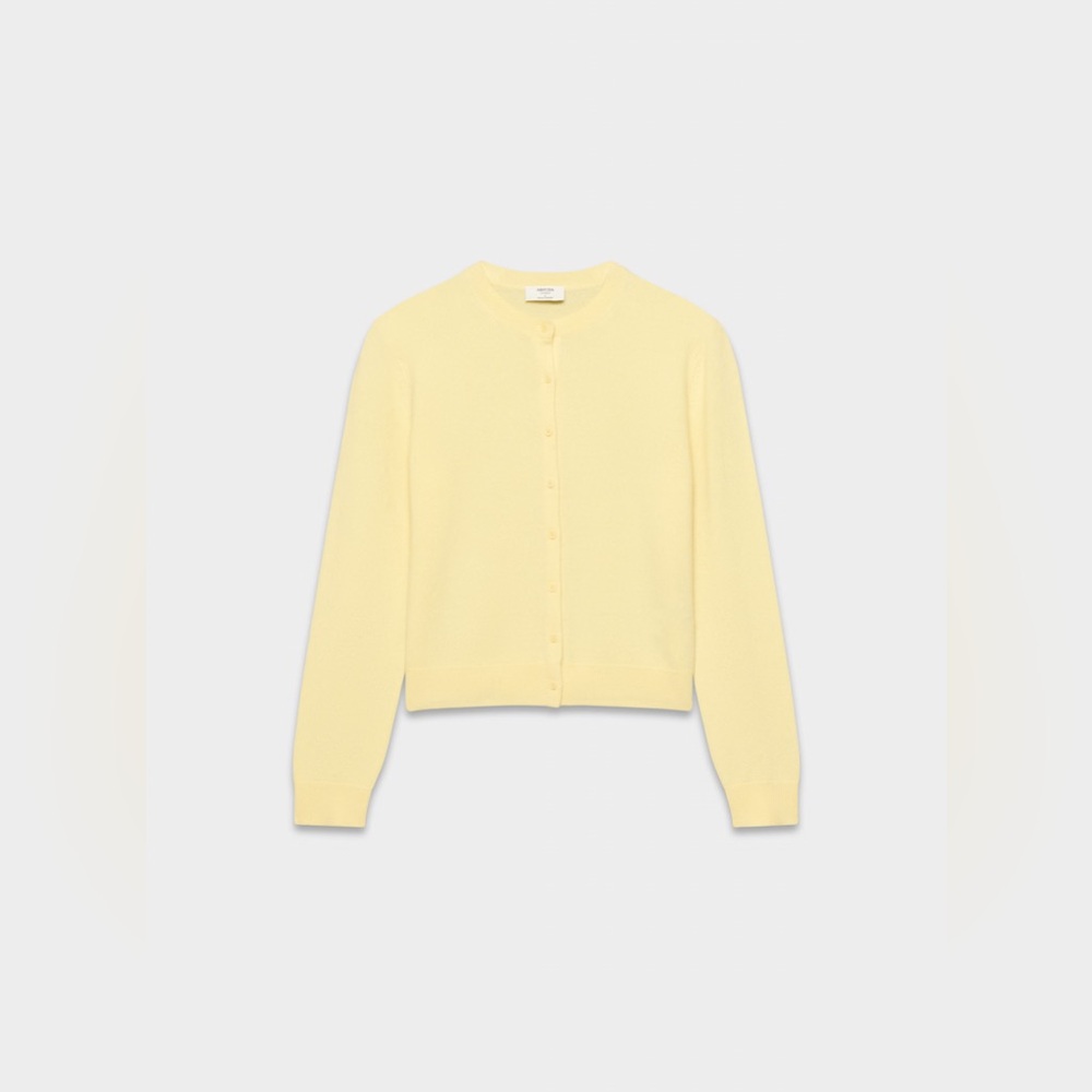 NWT - Aritzia Bare Cashmere Exemplar Cardigan - Butter Yellow Medium & XL - Picture 7 of 8
